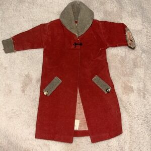 Vintage 1960s Hong Kong Barbie Red Rain Jacket